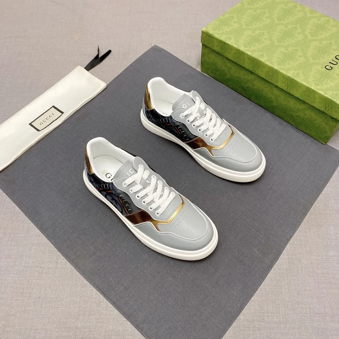 p380 【GUCCI】Gucci men’s casual shoes are absolutely popular 🔥The ultimate matching item for handsome men! The charm of super texture is irresistible, the main recommendation, the flower leather color is bright! The upper is made of high-quality fabrics, the leather lining is used for the feet, and the wear-resistant rubber sole is noble and elegant! Extremely comfortable🎁🎁You can be as handsome as you want💪 Size 38-44! No. 061